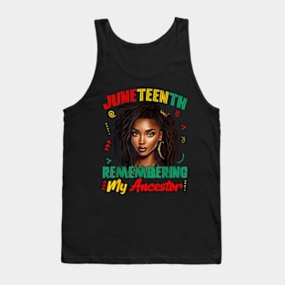 Juneteenth Remembering My Freedom African Women Tank Top